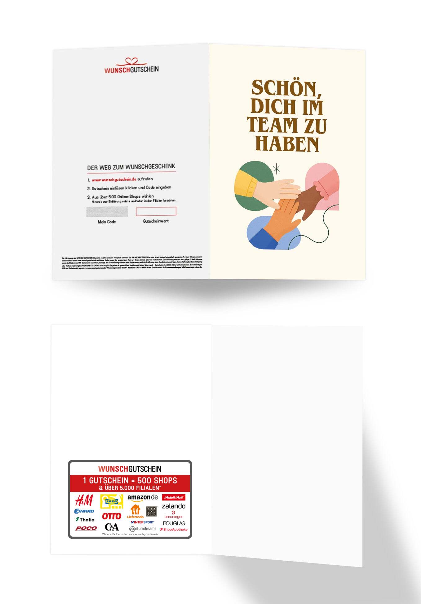 Team - Handschlag Beige