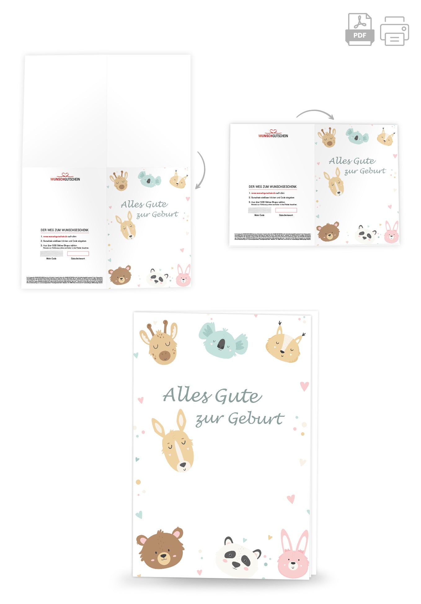 Alles Gute Geburt - Tiere