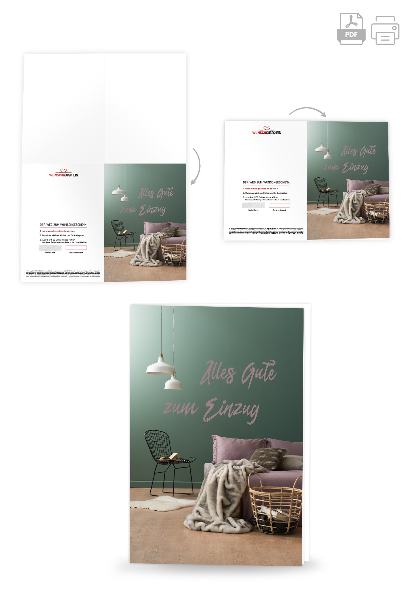 Alles Gute Einzug - Sofa Lila