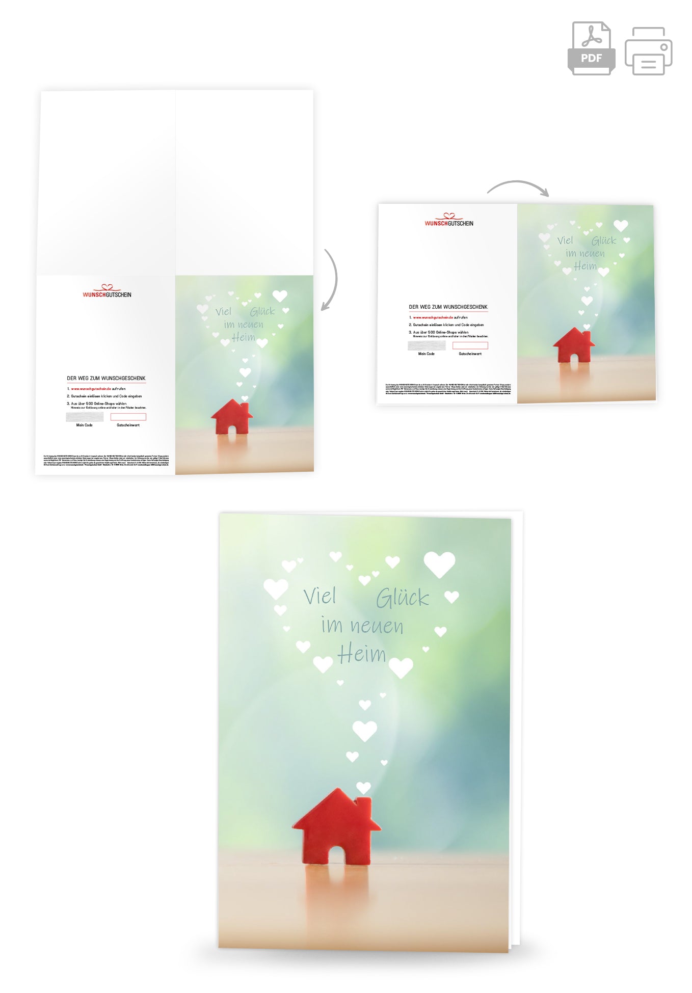 Viel Glück Heim - Haus Rot