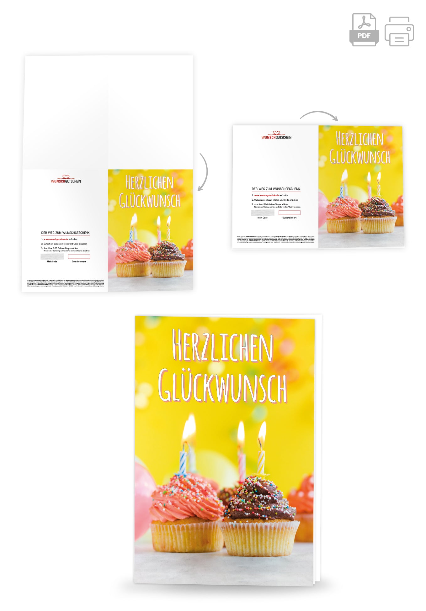 Herzlichen Glückwunsch - Muffins