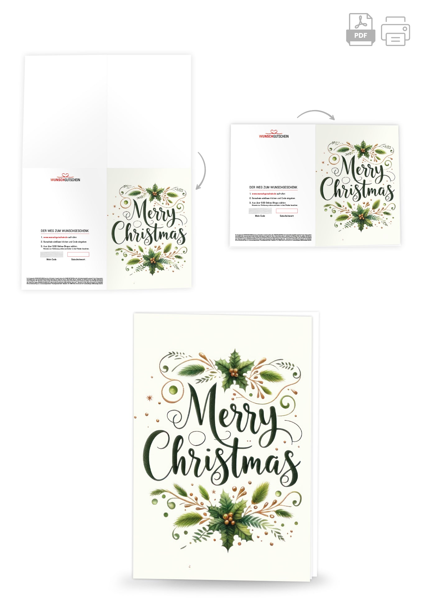 Merry Christmas - Zweige