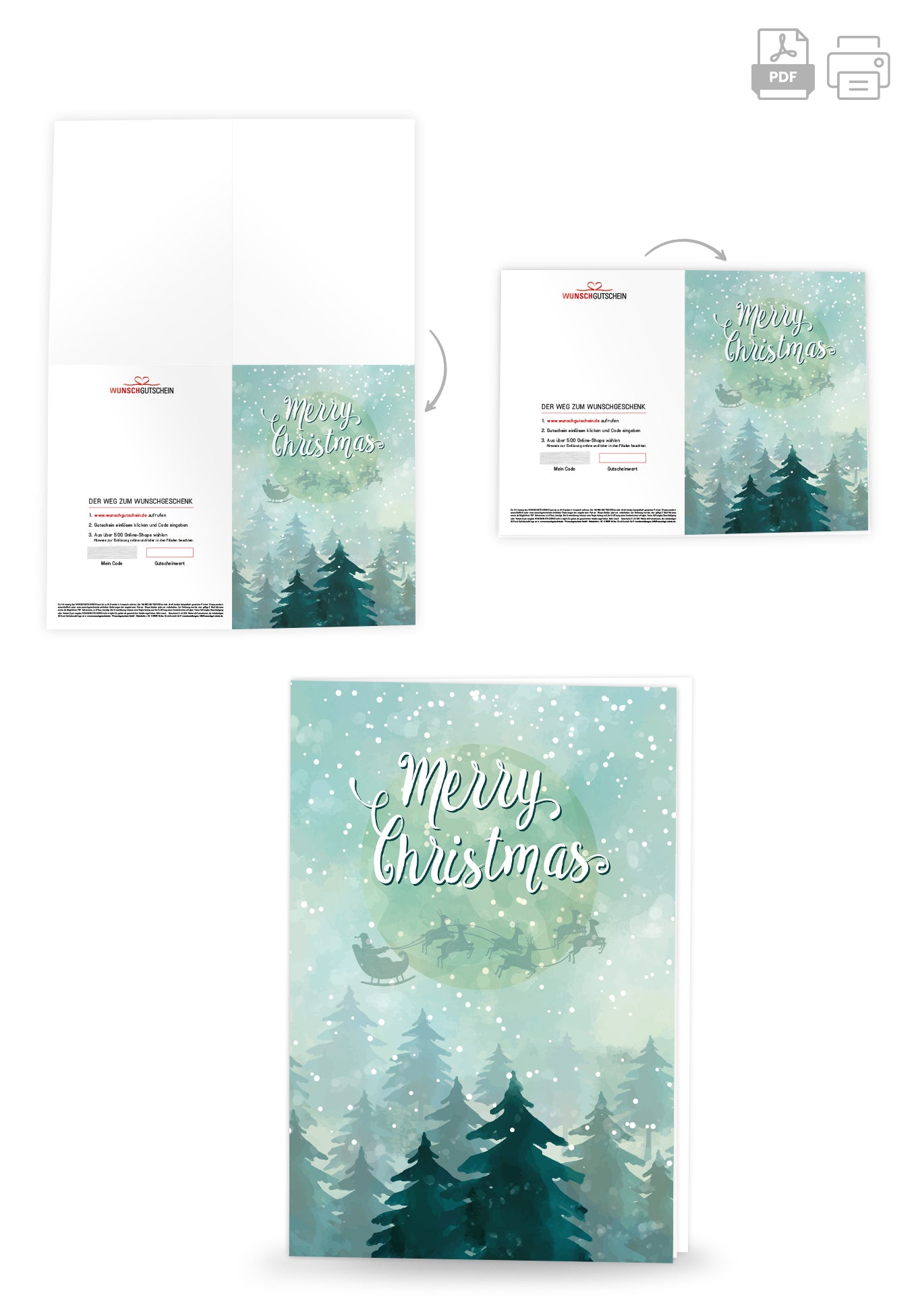 Merry Christmas - Grün