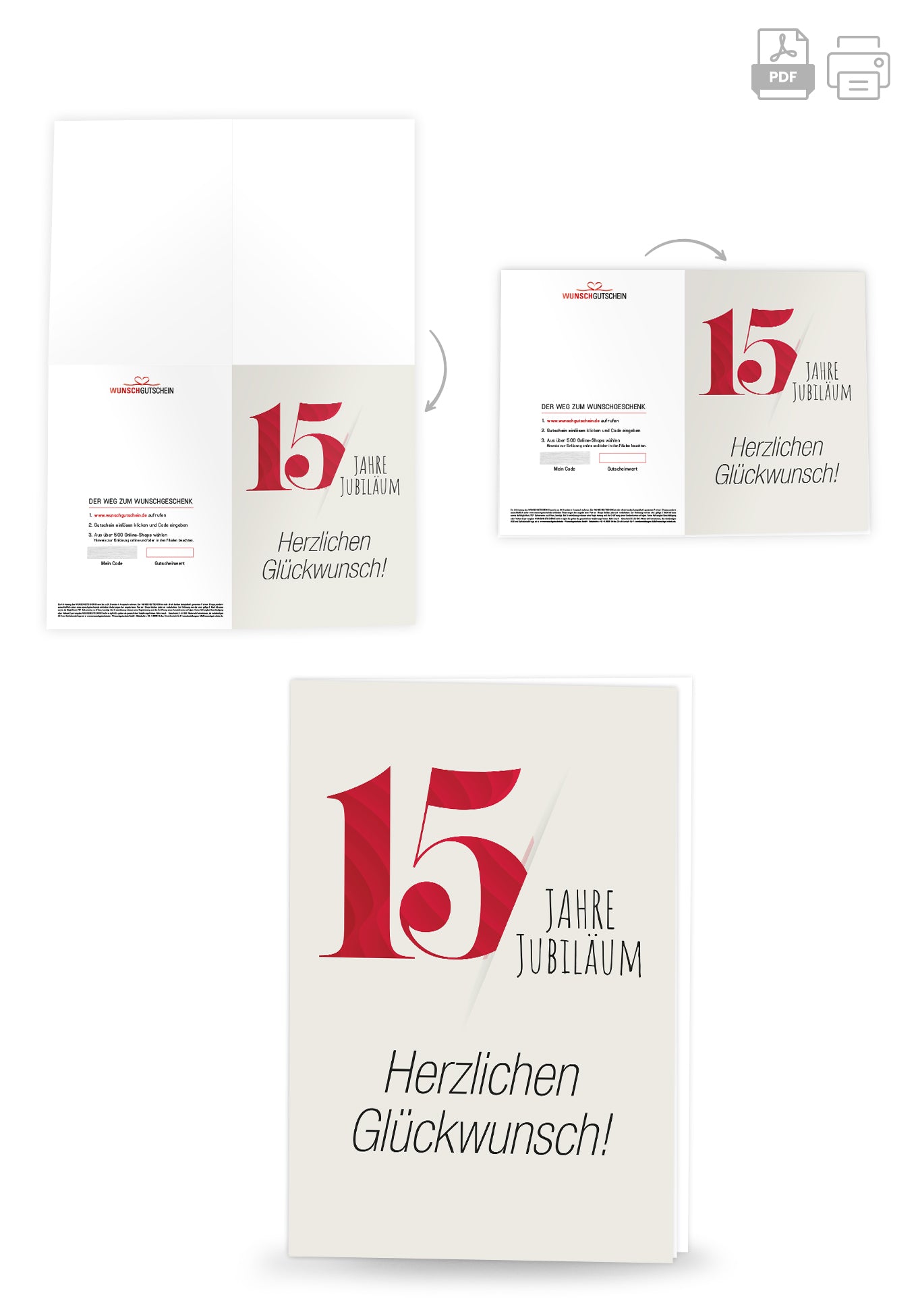 15 Jahre Jubiläum - Rot