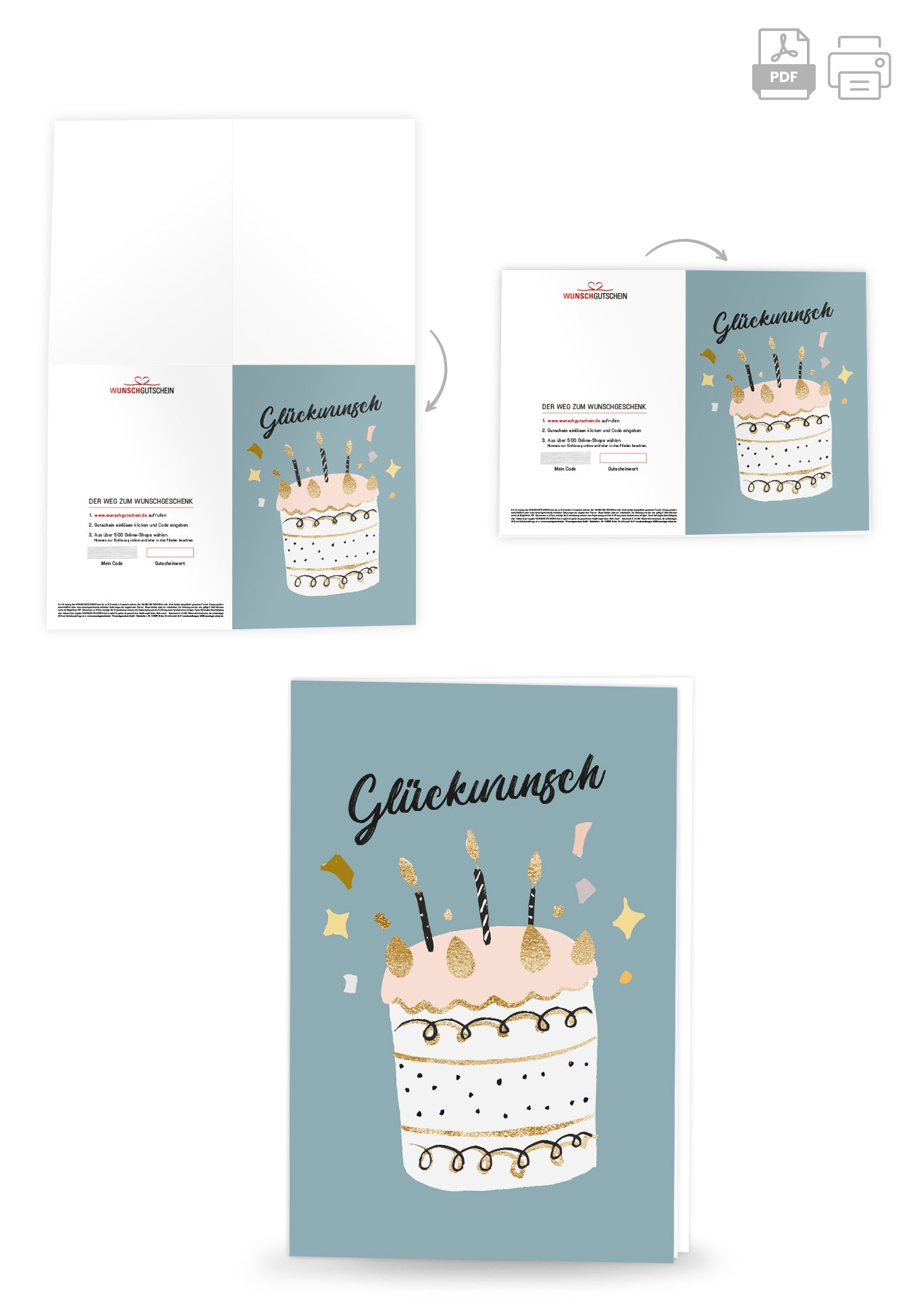 Glückwunsch - Torte