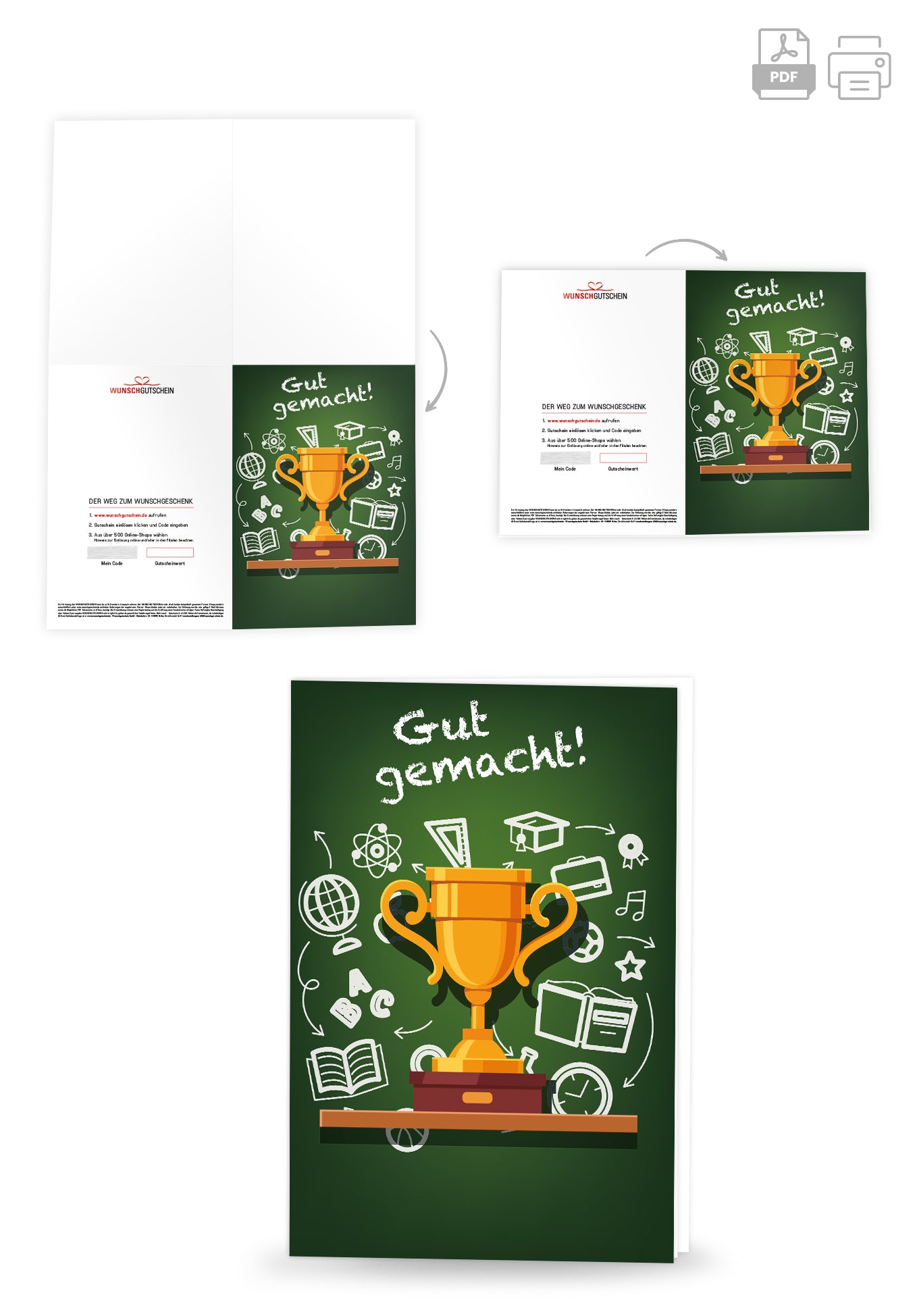 Gut gemacht - Pokal Tafel