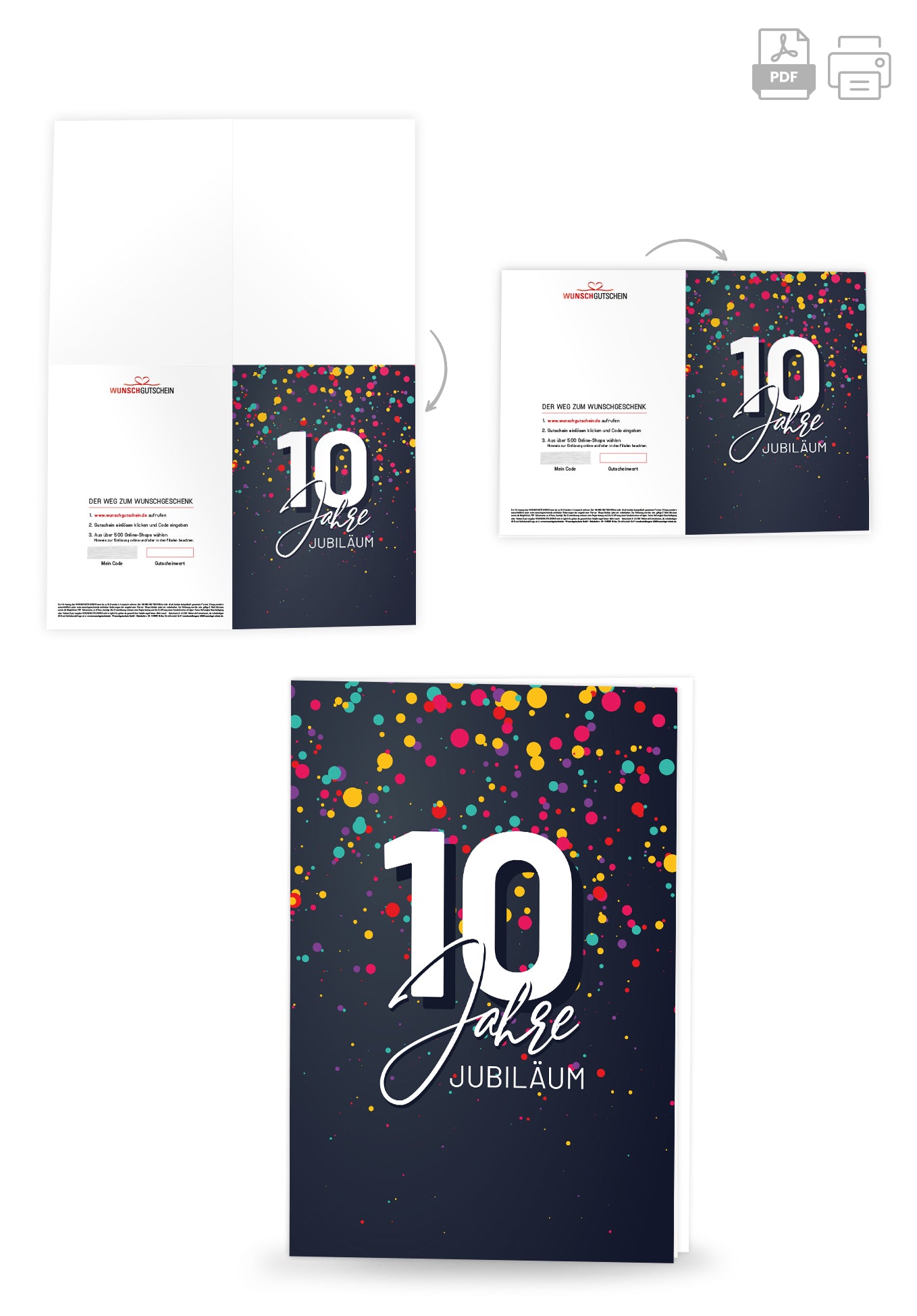 10 Jahre Jubiläum - Konfetti