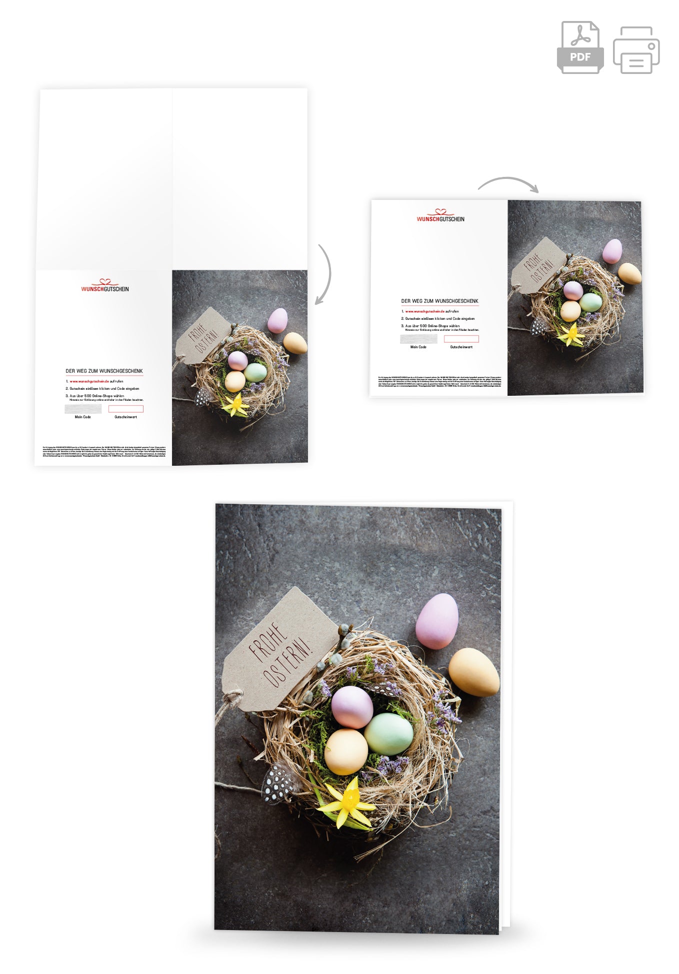 Frohe Ostern - Nest