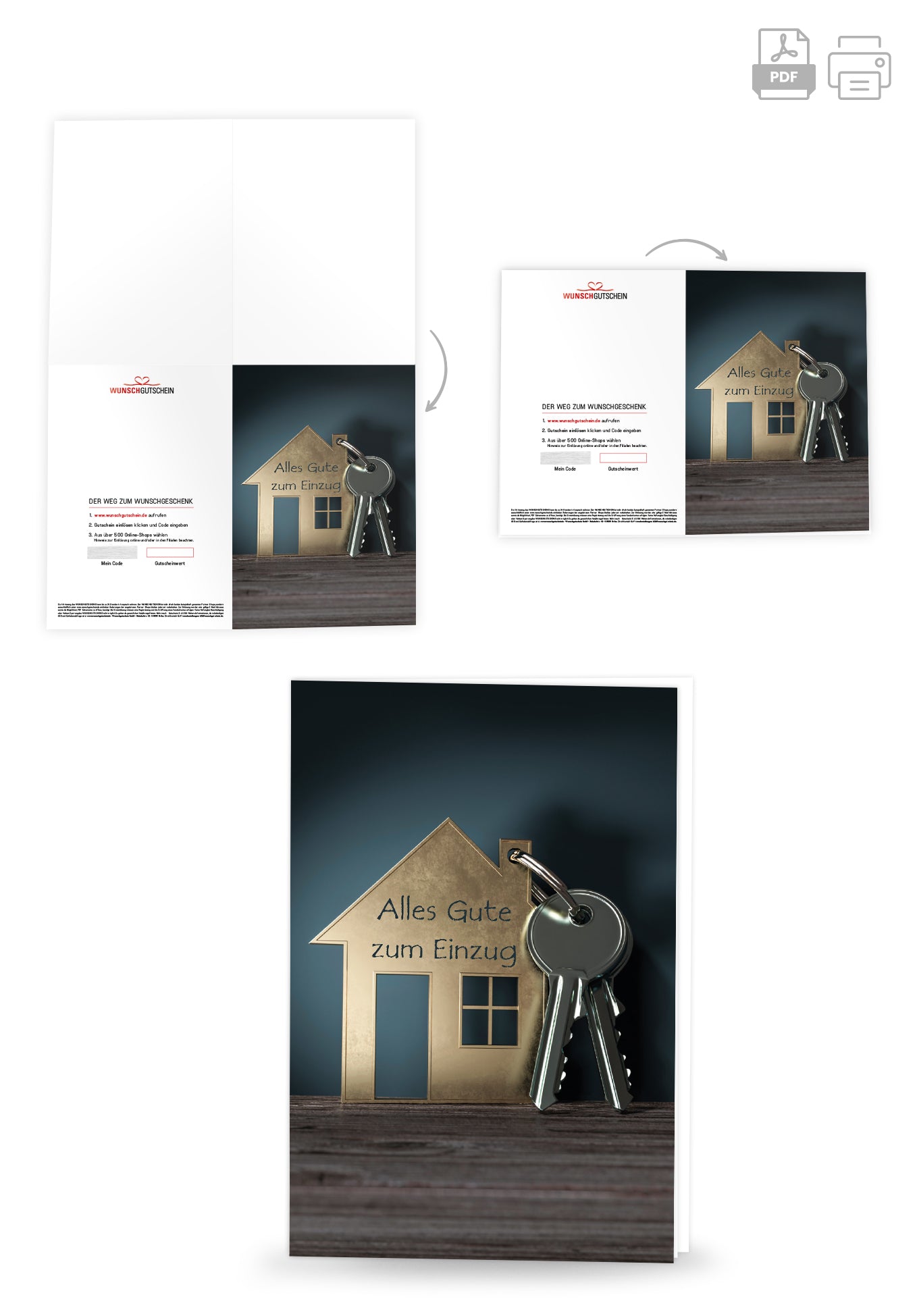 Alles Gute Einzug - Schlüssel