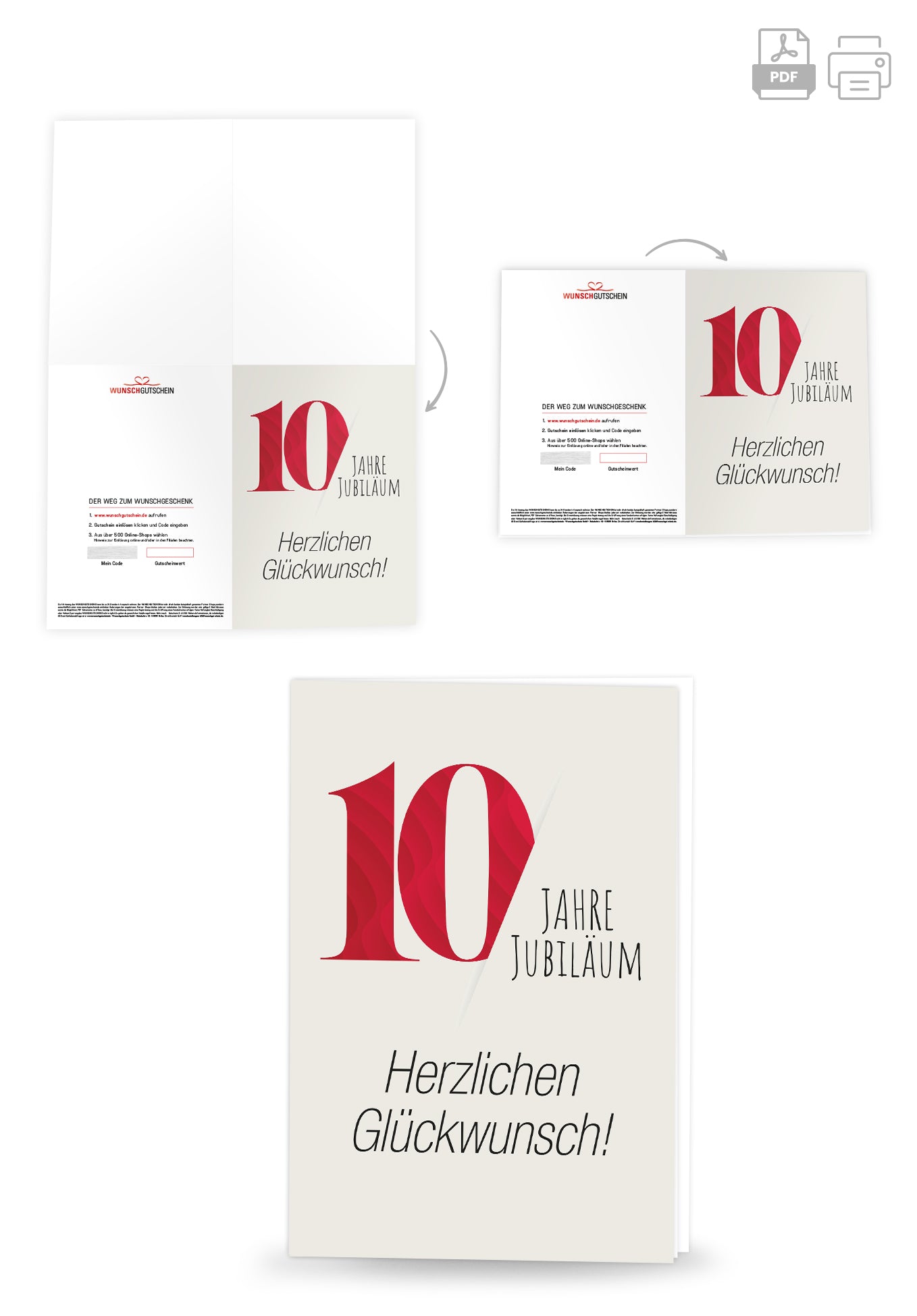 10 Jahre Jubiläum - Rot