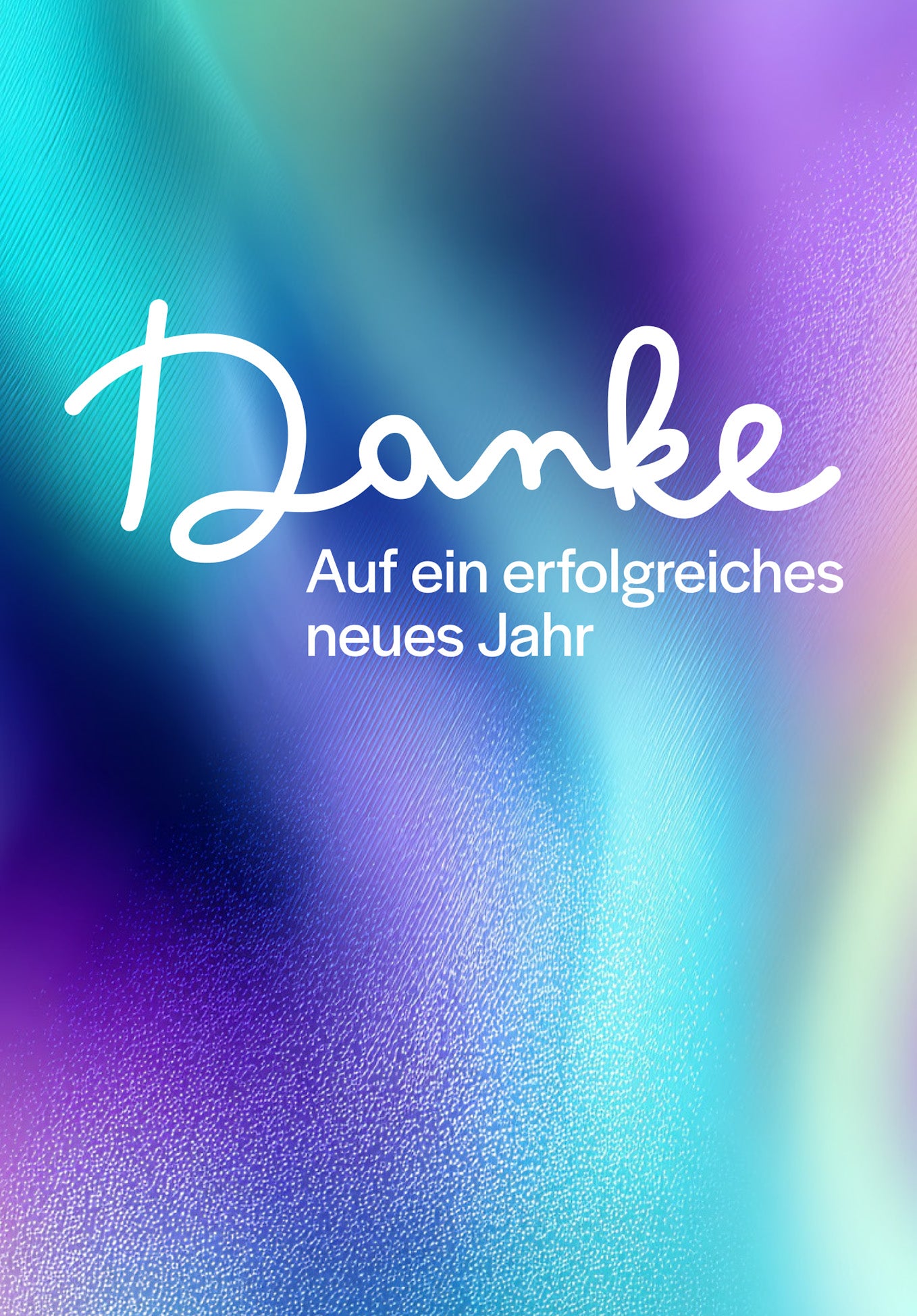 Danke erfolgreiches neues Jahr - Lila Blau