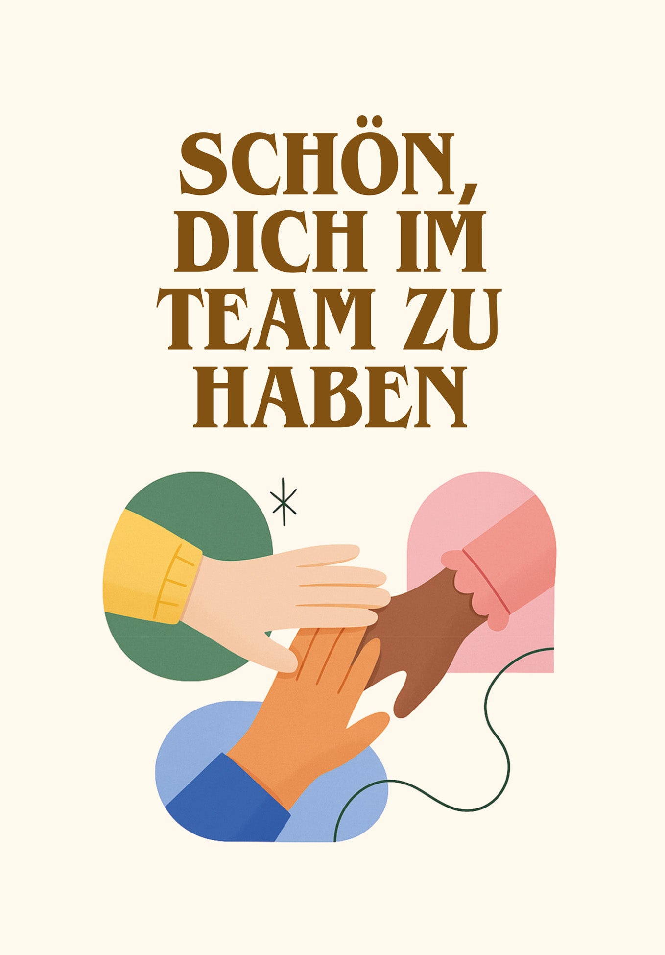 Team - Handschlag Beige