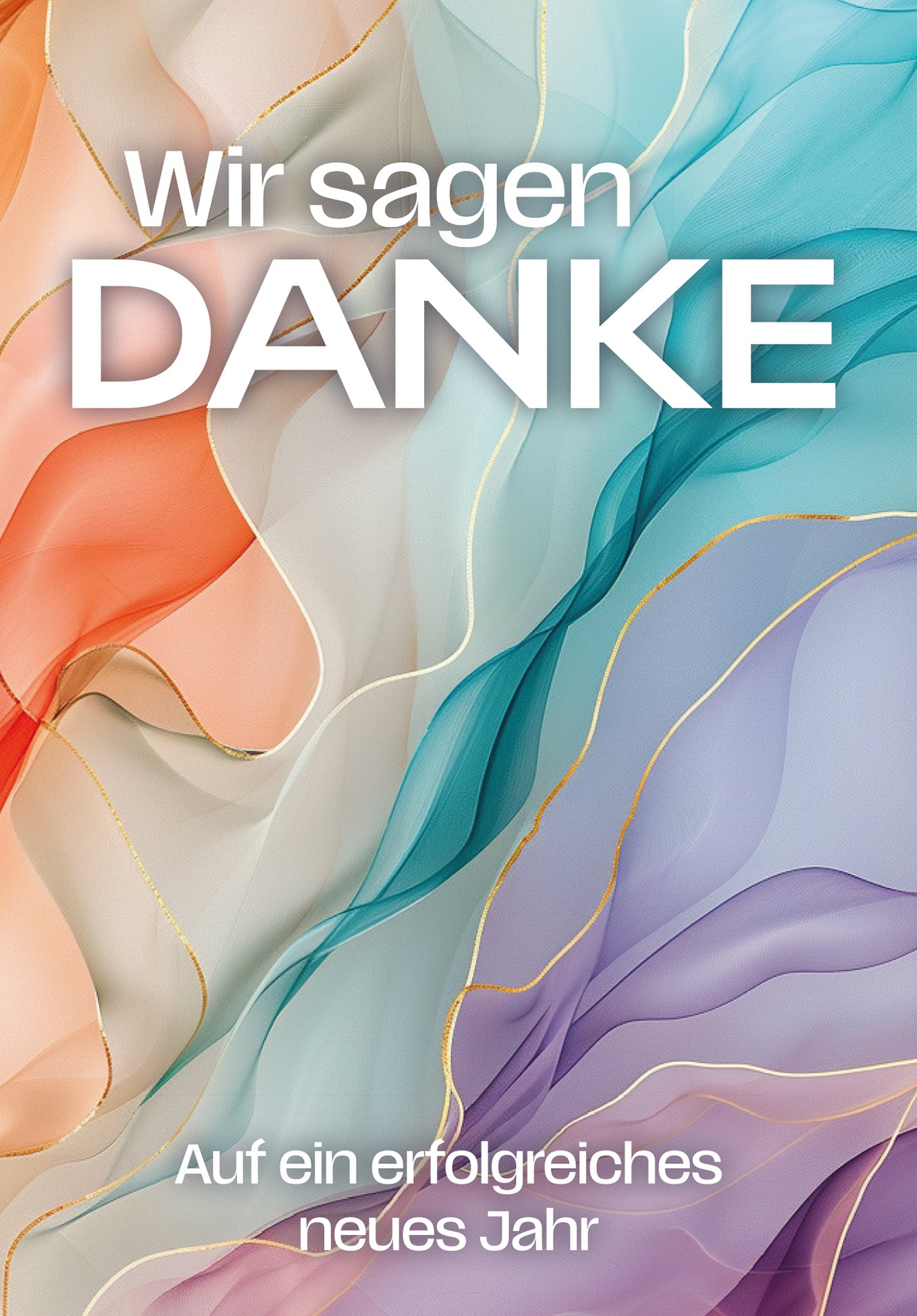 Erfolgreiches neues Jahr - Bunte Tücher