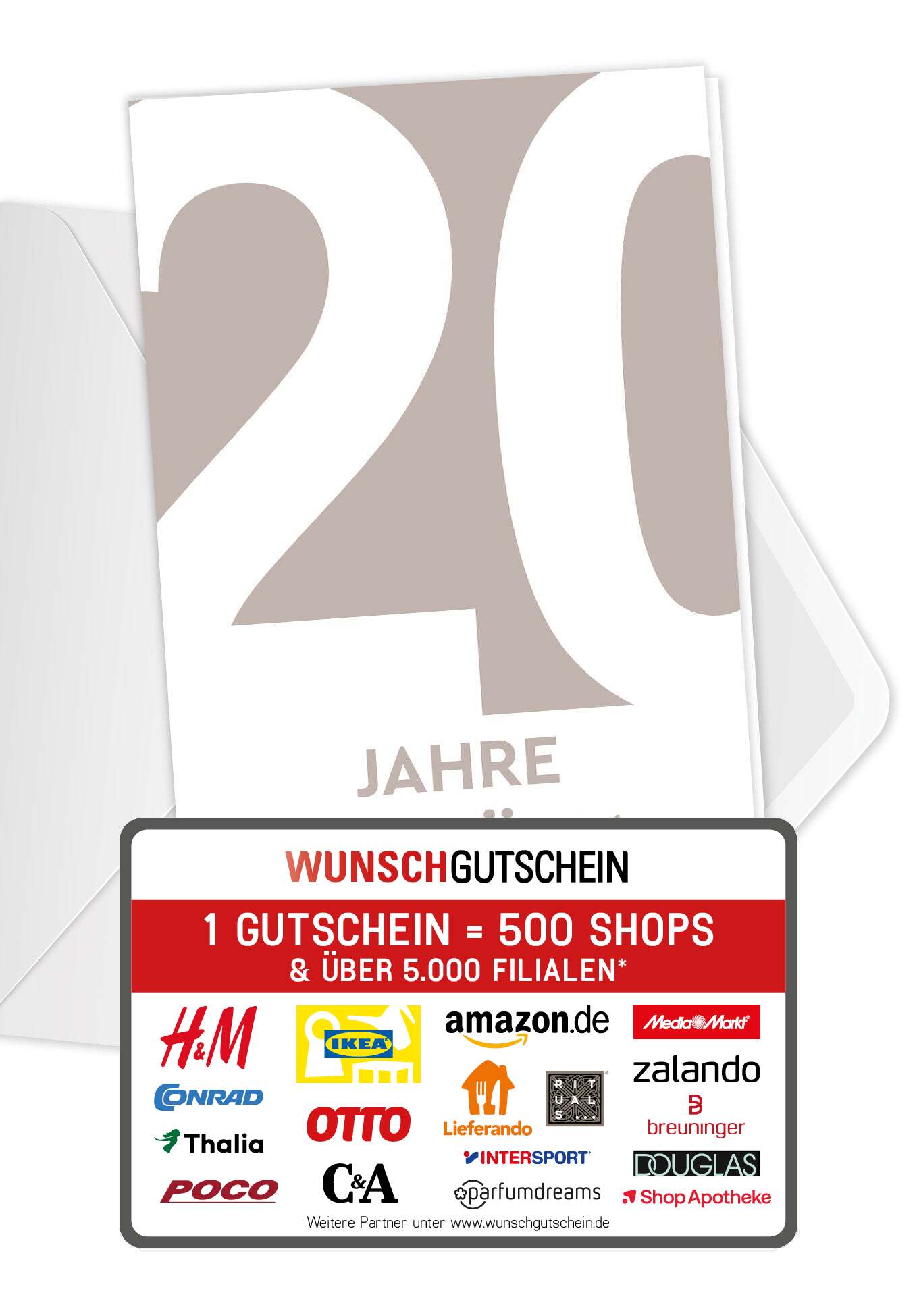 20 Jahre Jubiläum - Beige