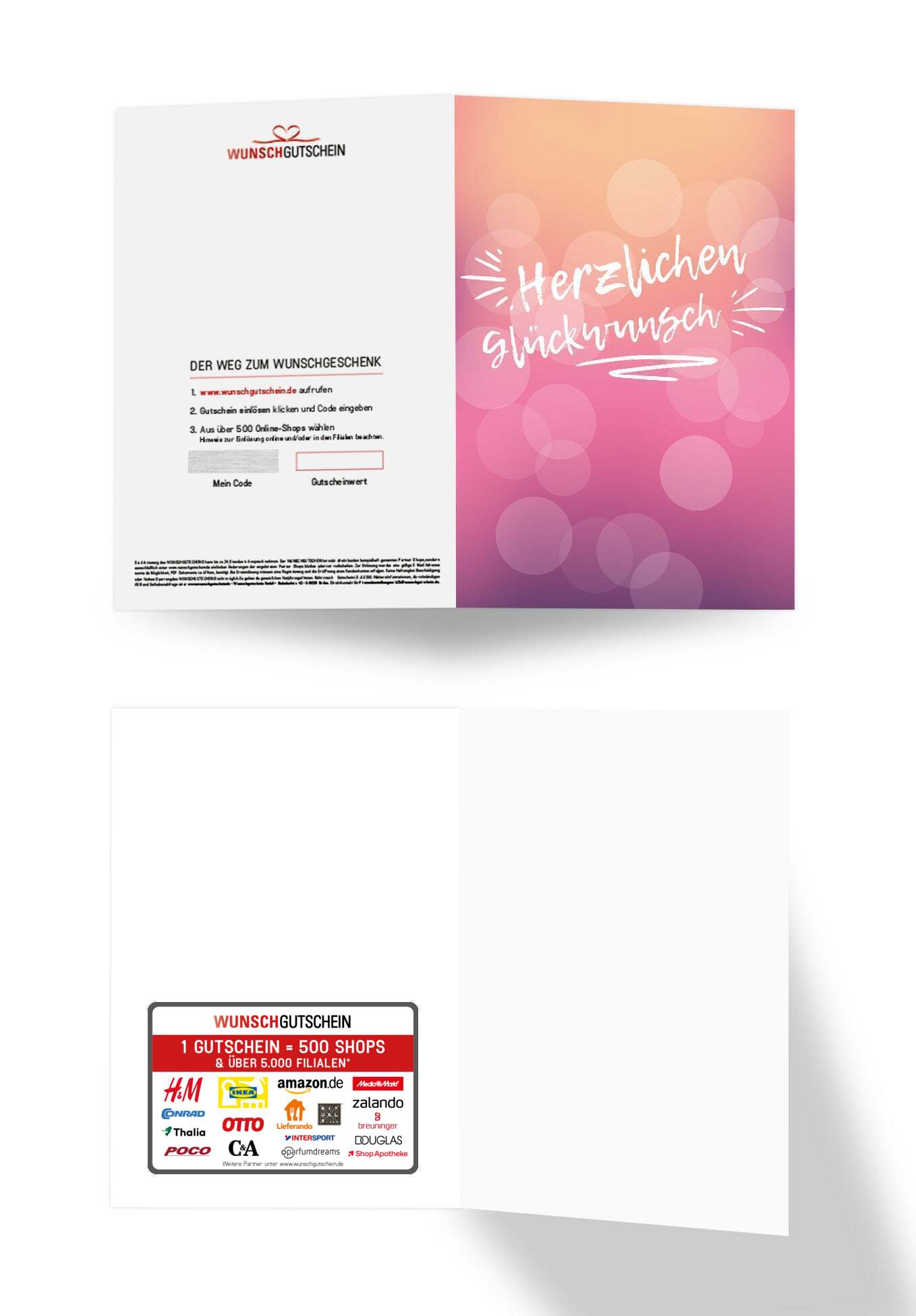 Herzlichen Glückwunsch - Pink