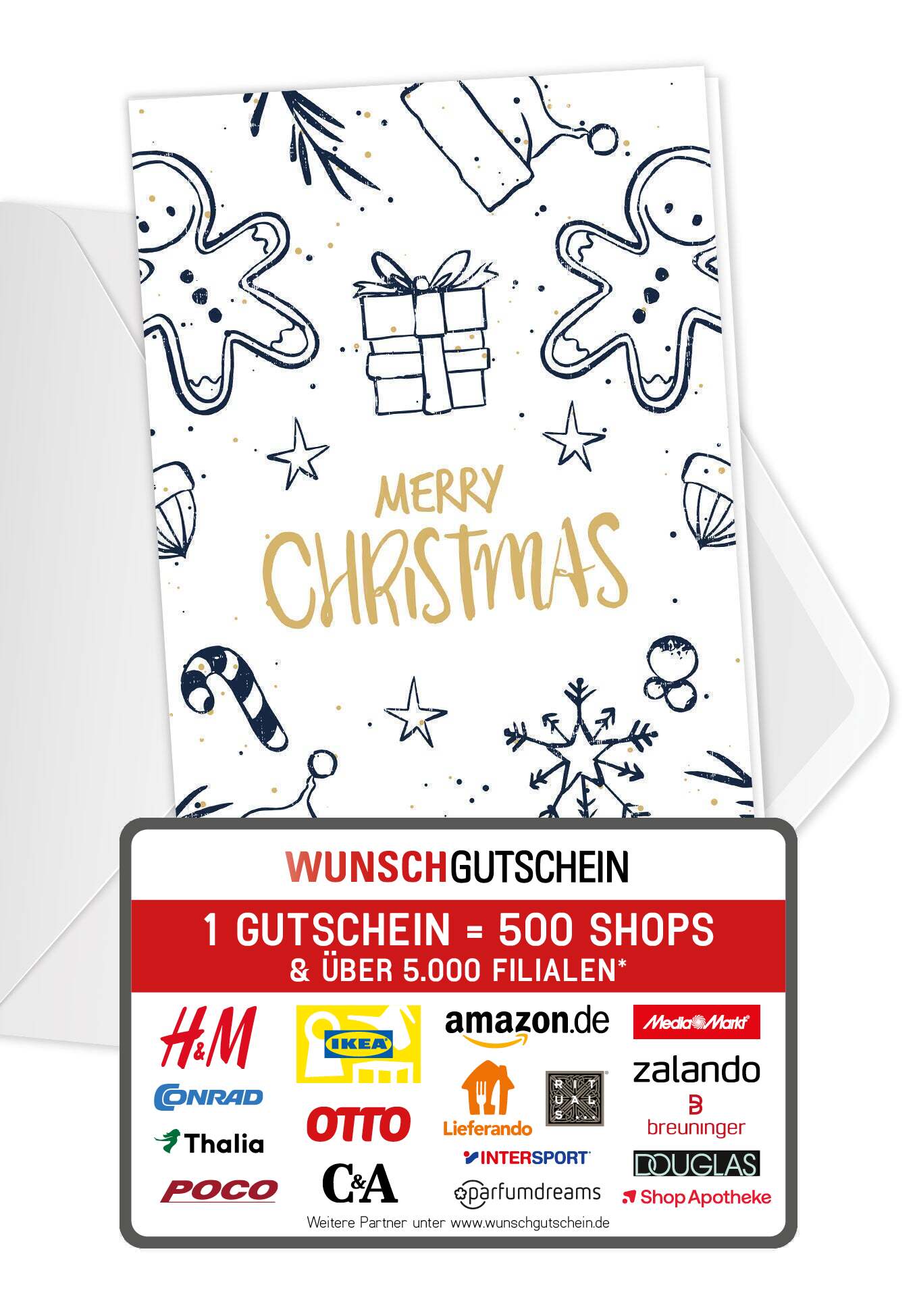 Merry Christmas - Lebkuchen Gold