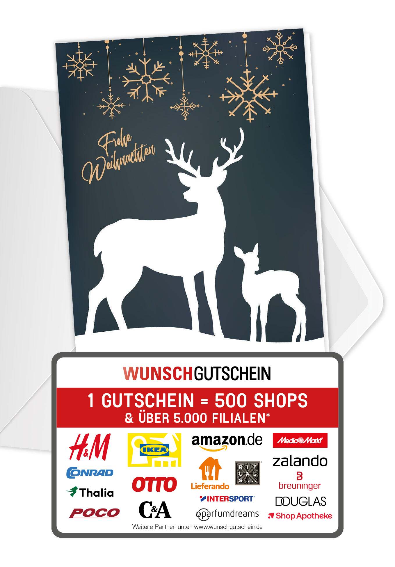 Frohe Weihnachten - Rentier