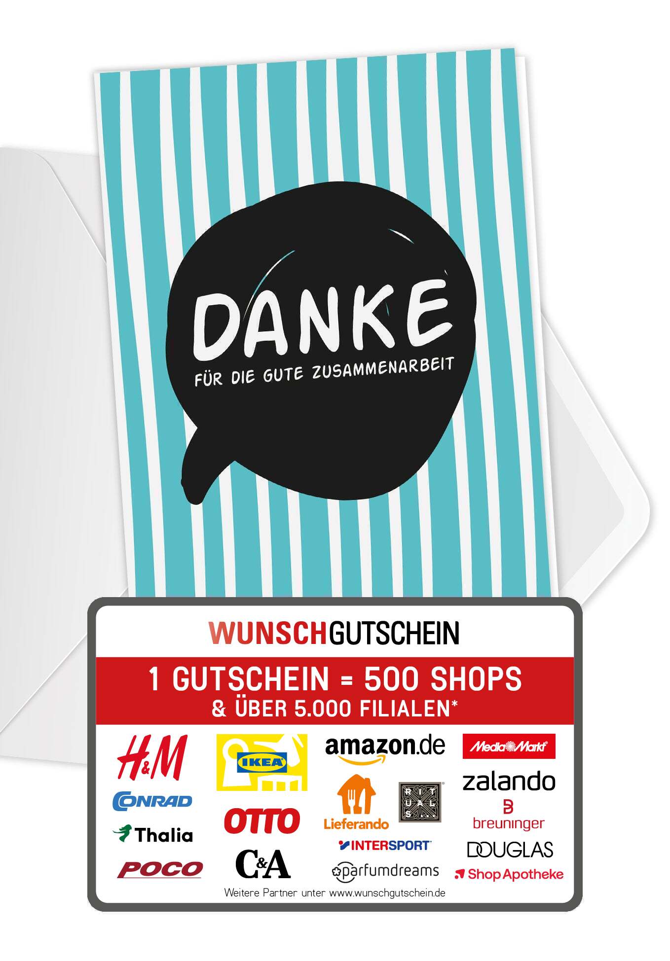 Danke Zusammenarbeit - Sprechblase