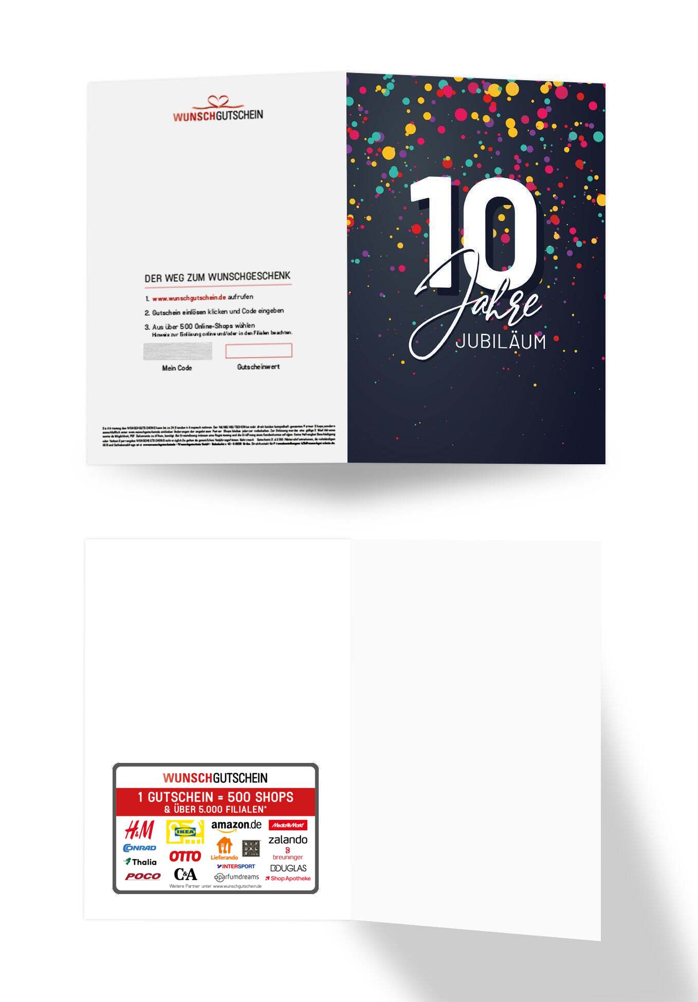 10 Jahre Jubiläum - Konfetti