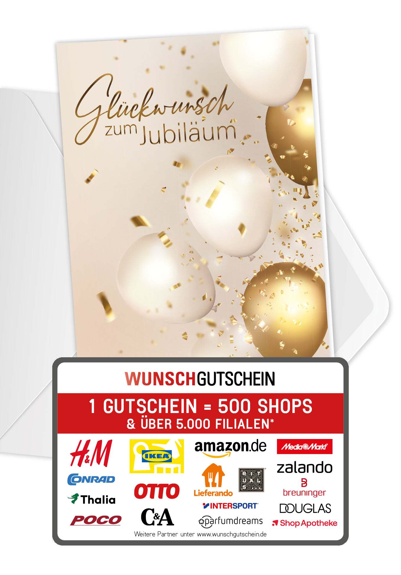 Glückwunsch zum Jubiläum - Gold
