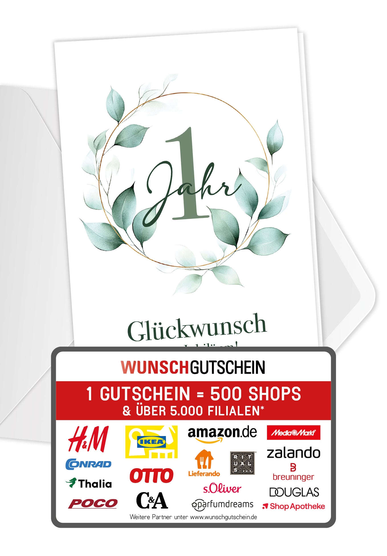 1 Jahr - Blätterkranz