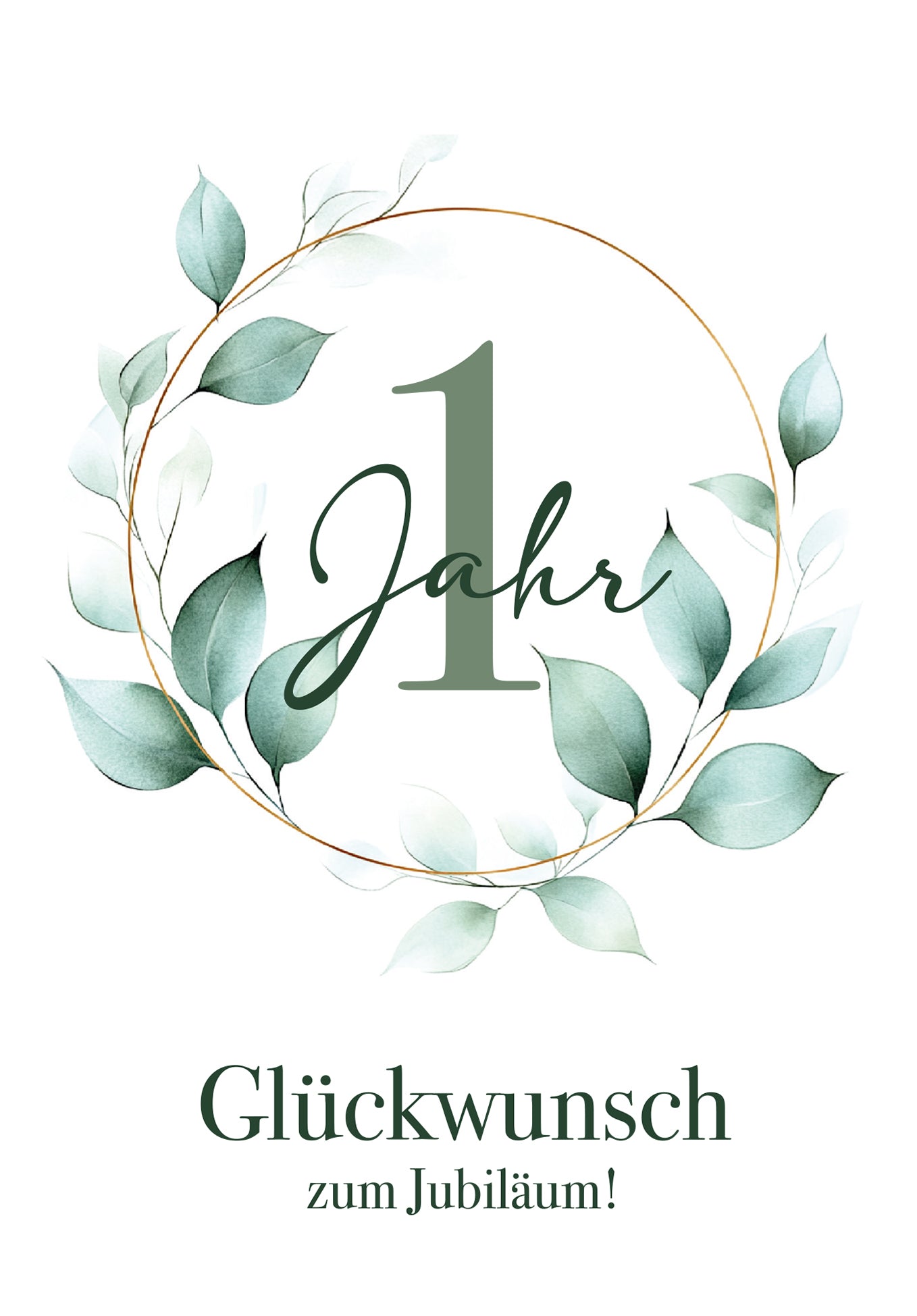1 Jahr - Blätterkranz