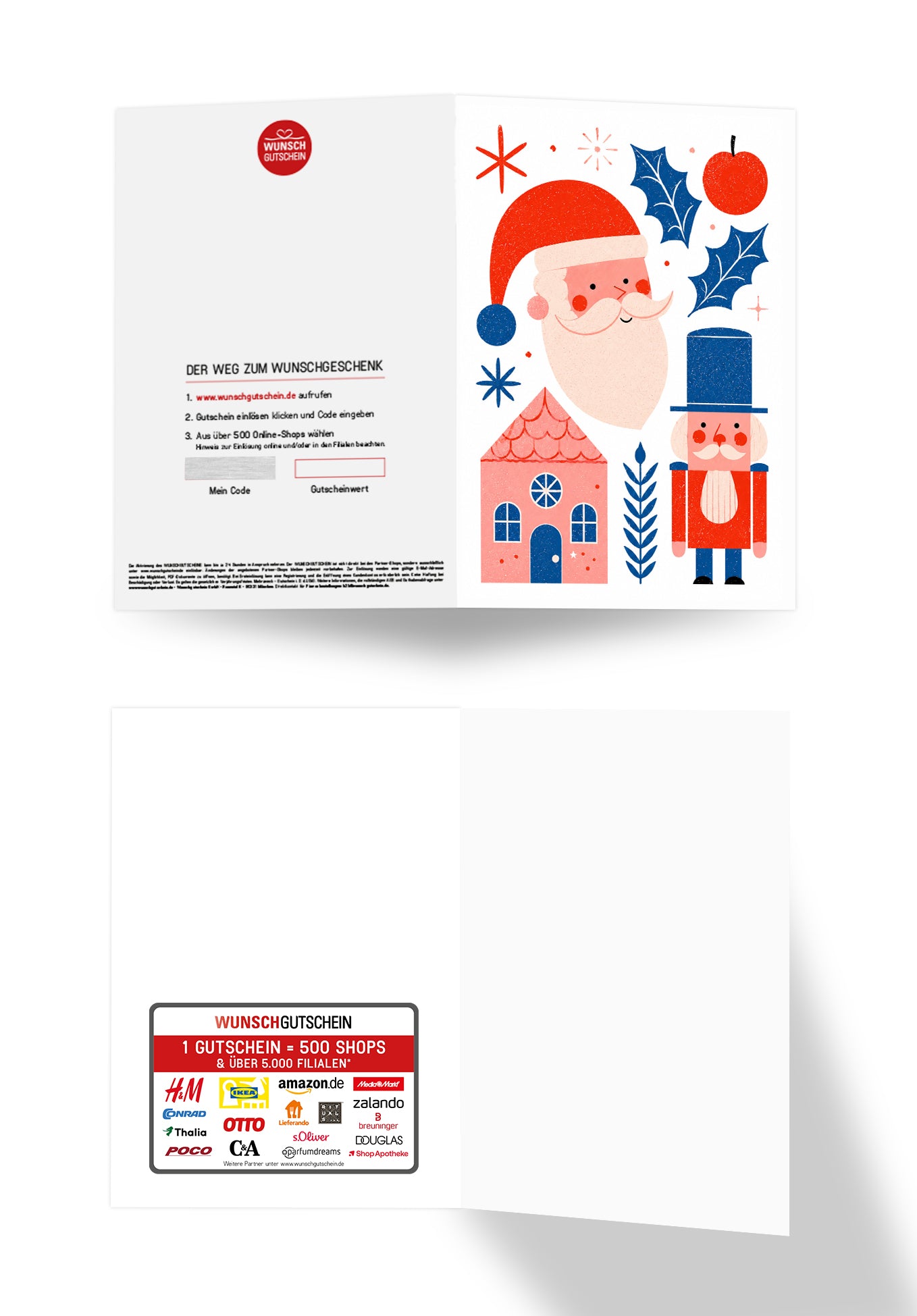 Weihnachtselemente - Pattern Weiß