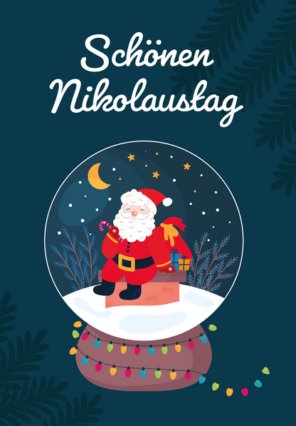 Schönen Nikolaustag - Nikolaus Schneekugel PDF