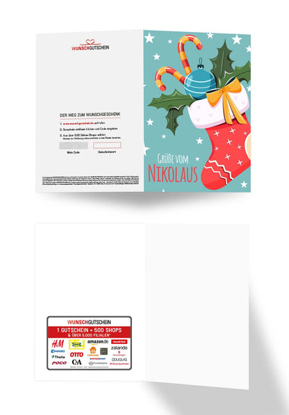 Grüße vom Nikolaus - Strumpf