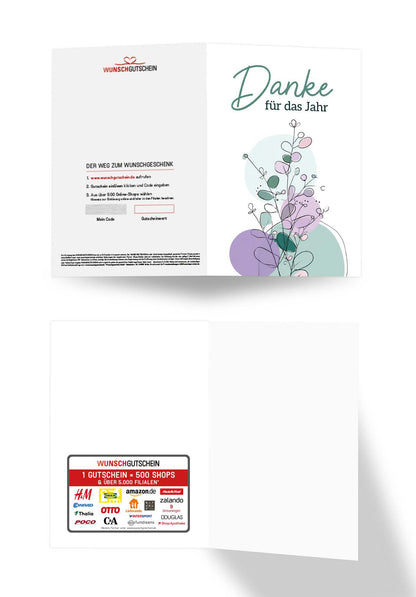 Danke für das Jahr - Lila Grün PDF