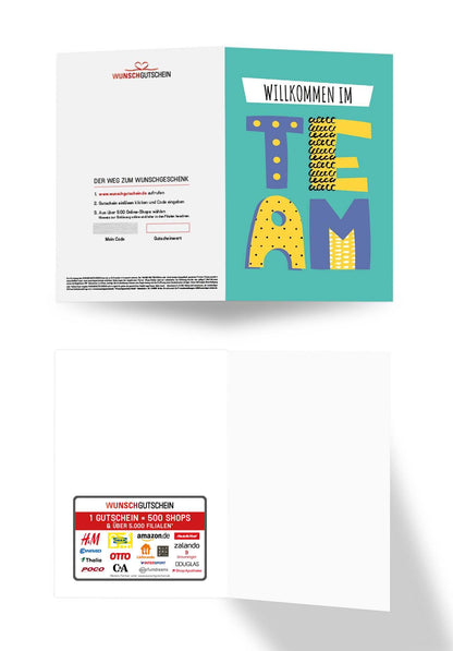 Willkommen im Team - Fun Letter