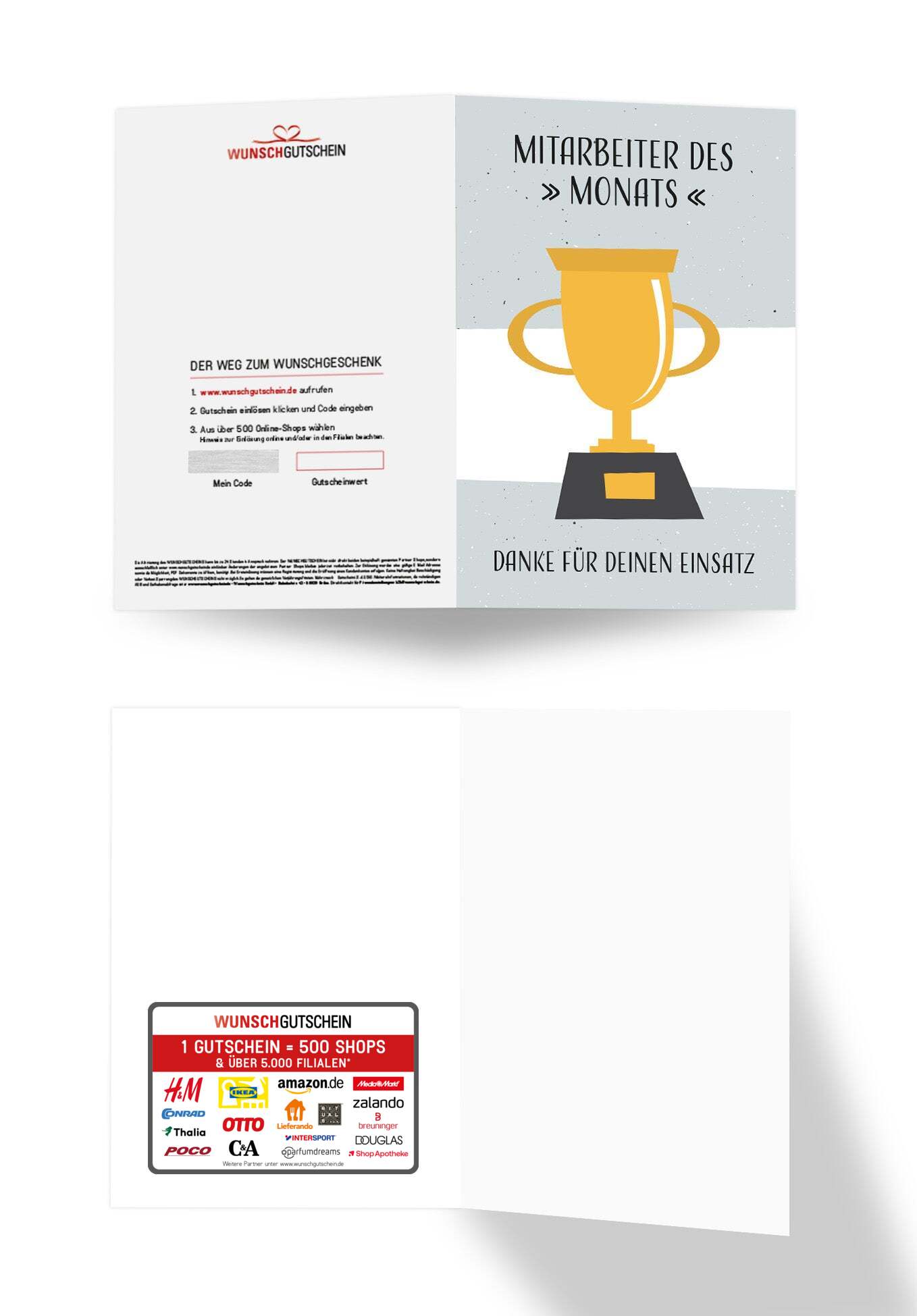 Mitarbeiter des Monats - Pokal Flat