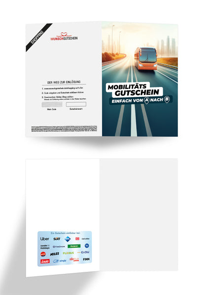 Mobilitäts Gutschein - Das perfekte Geschenk für Mobilitäts-Fans