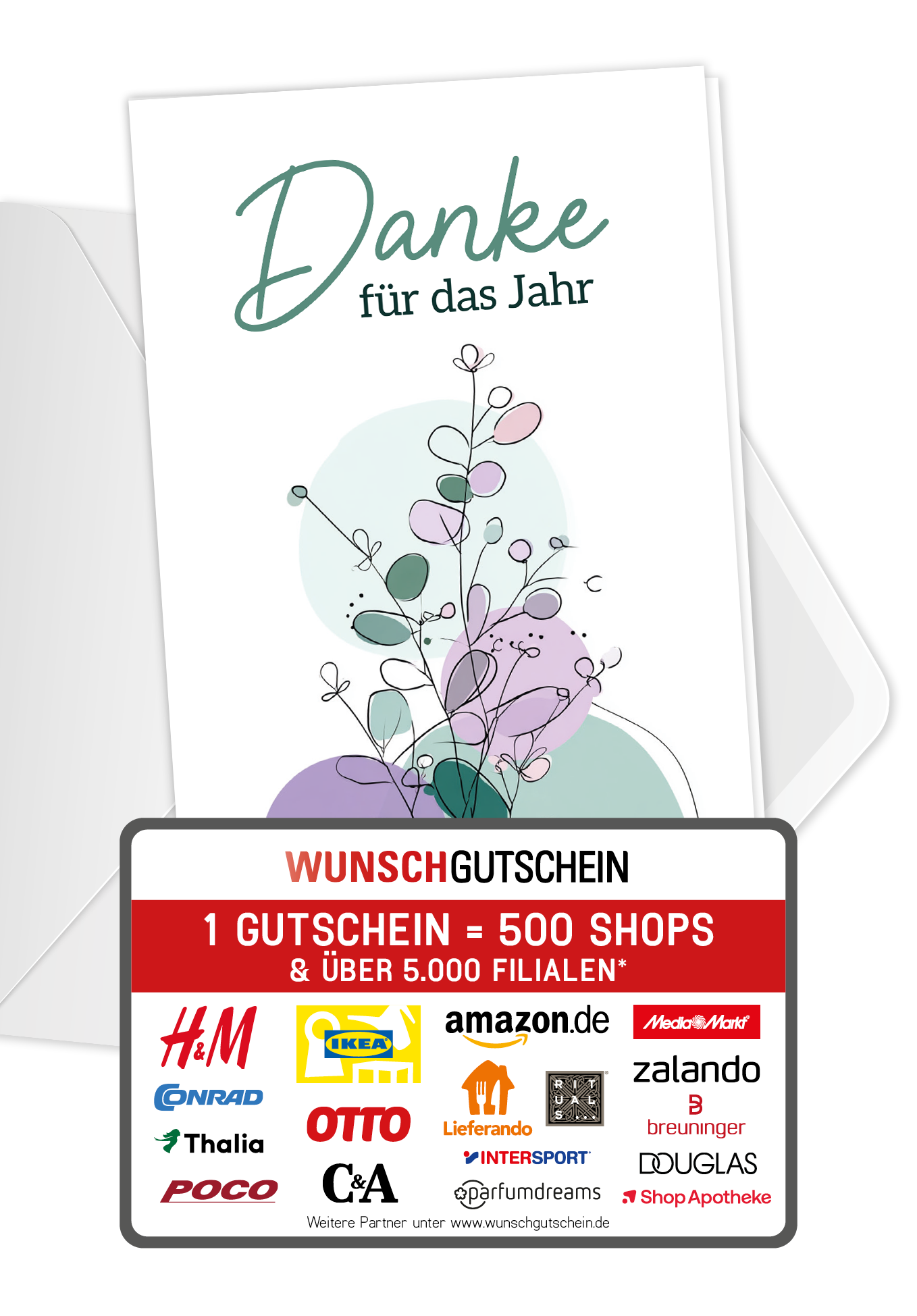 Danke für das Jahr - Lila Grün PDF