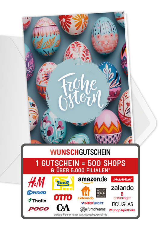 Frohe Ostern - Ostereier Bunt