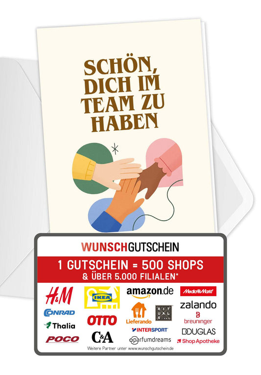 Team - Handschlag Beige