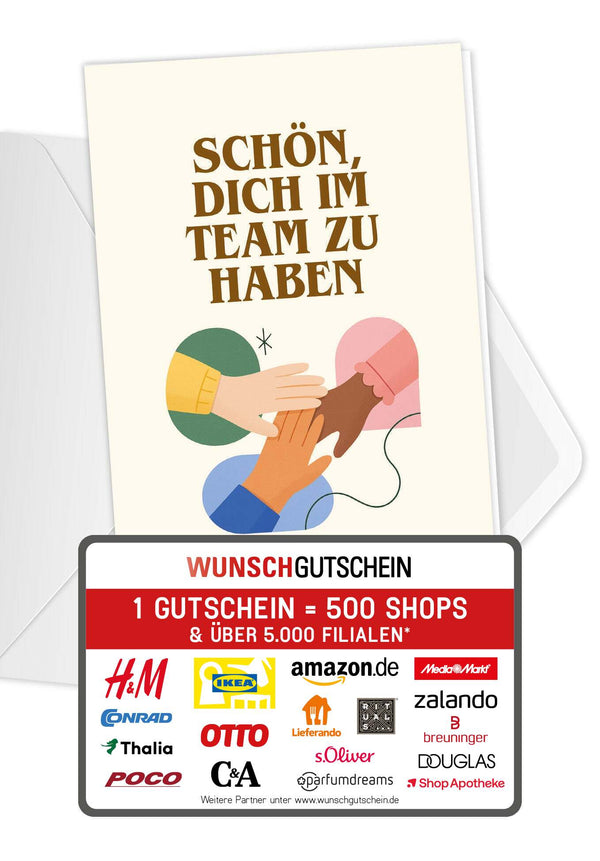 Team - Handschlag Beige