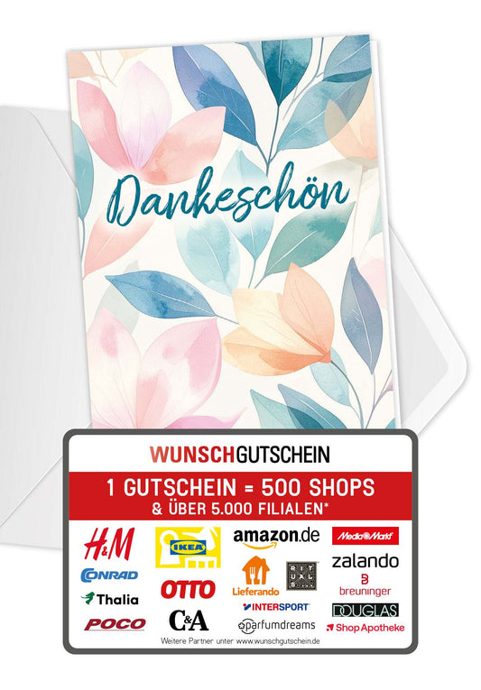 Dankeschön - Blätter Bunt