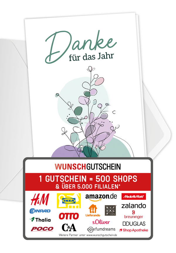 Danke für das Jahr - Lila Grün