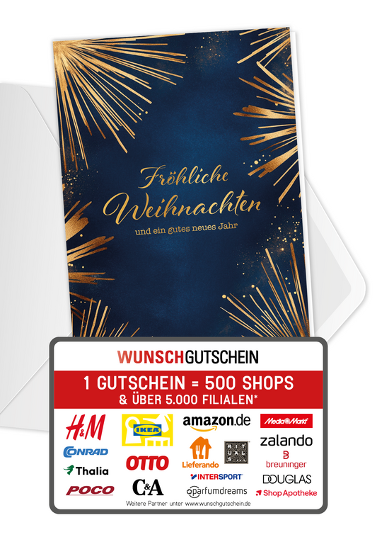 Fröhliche Weihnachten - Feuerwerk