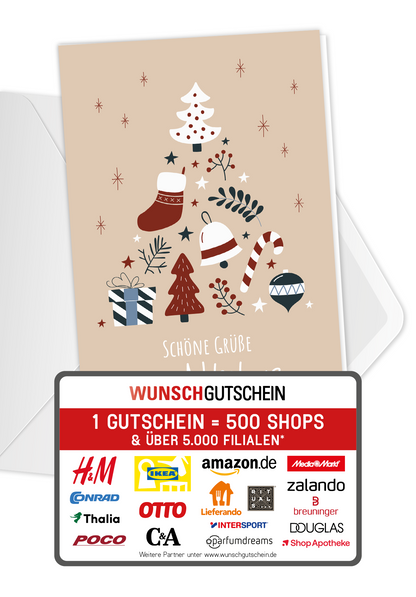 Grüße vom Nikolaus - Doodle Beige PDF