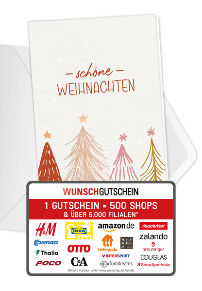Schöne Weihnachten - Tannenbäume