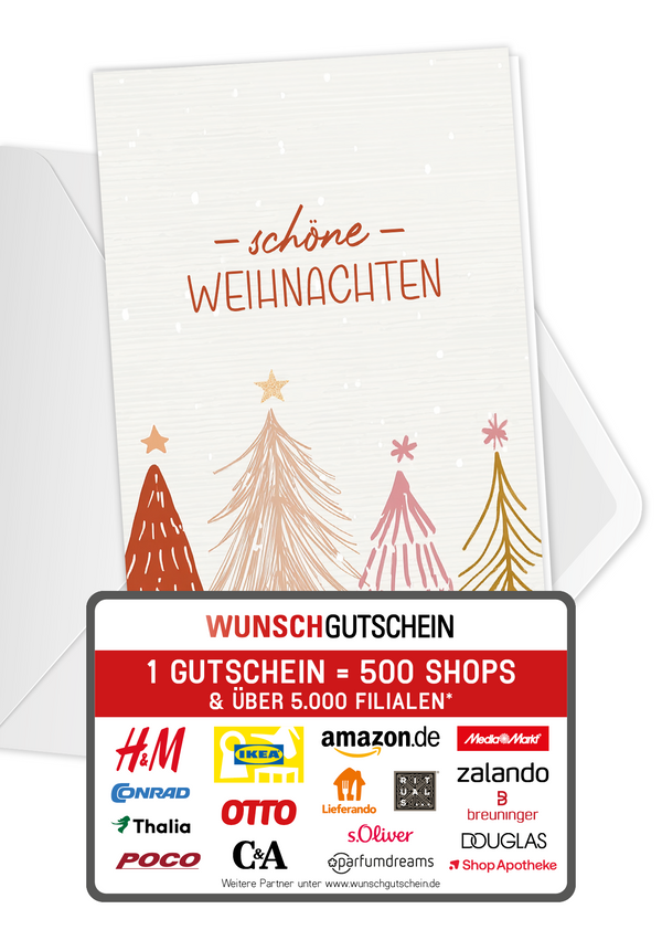 Schöne Weihnachten - Tannenbäume