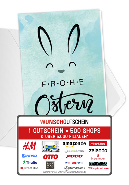 Frohe Ostern - Hasenohren (Gutscheinwert)