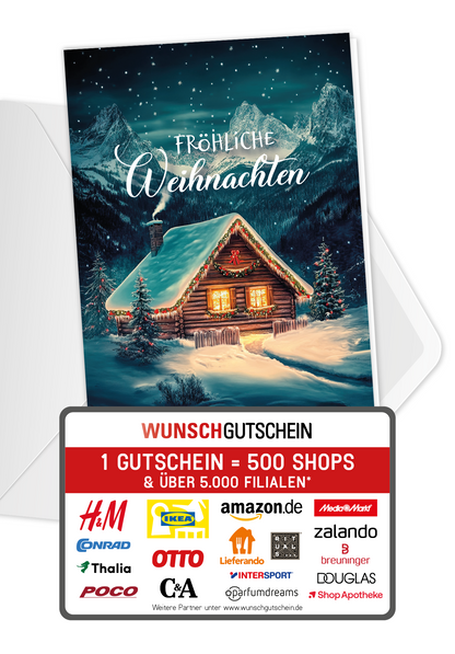 Fröhliche Weihnachten - Berghütte