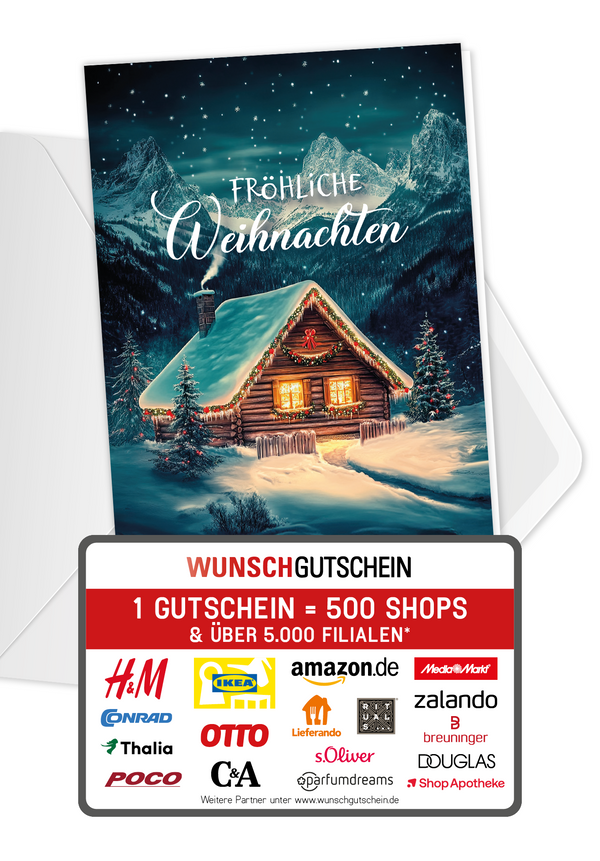 Fröhliche Weihnachten - Berghütte