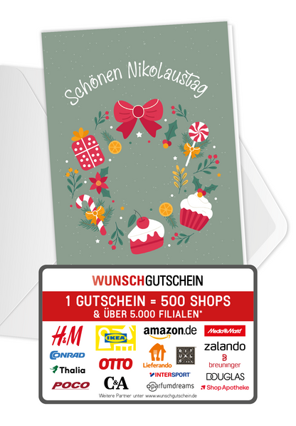 Schönen Nikolaustag - Kranz Süßigkeiten PDF