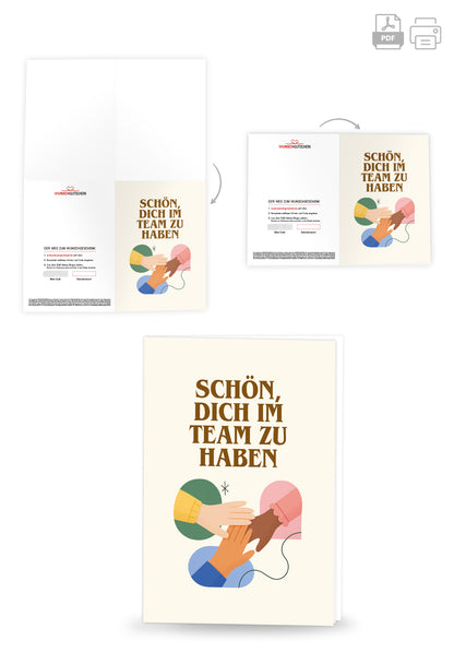 Team - Handschlag Beige