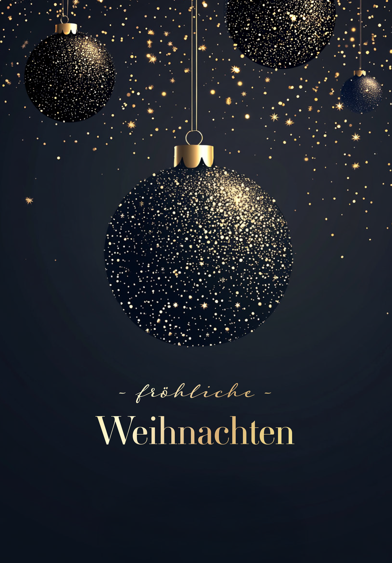 Fröhliche Weihnachten - Christbaumkugeln