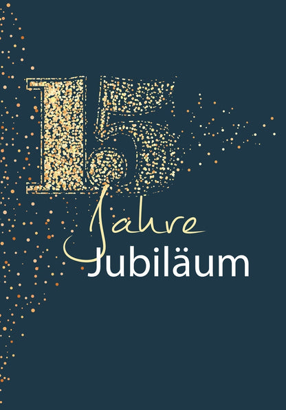 15 Jahre Jubiläum - Blau Gold